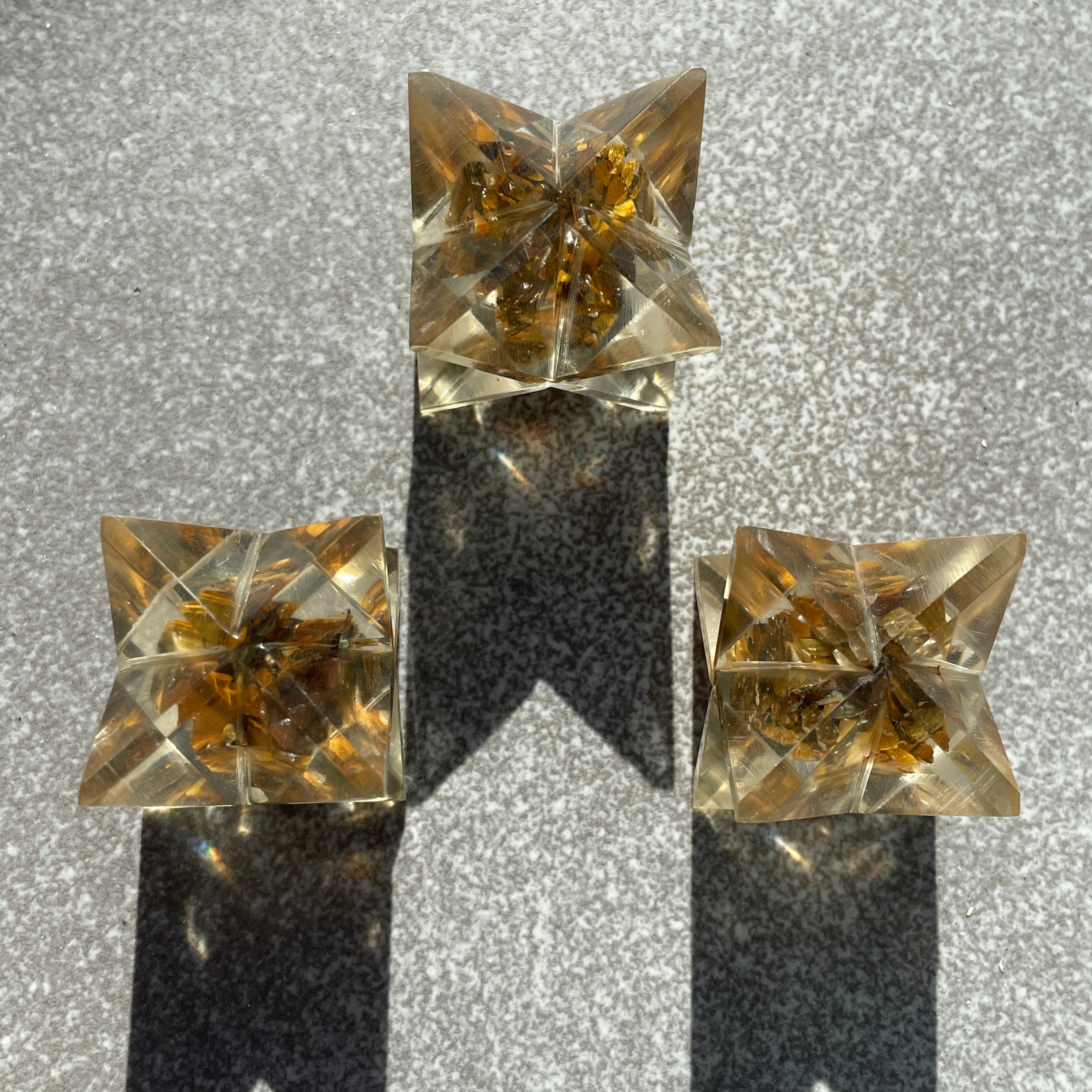 Orgonite Merkaba - Tigers Eye 2cm Orgonite Merkaba - Tigers Eye 2cm